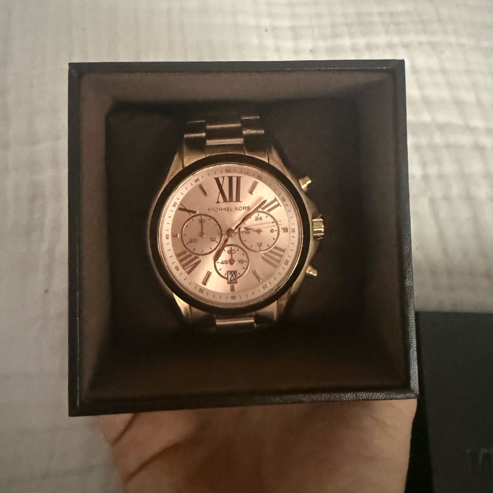 Michael Kors Rose Gold Chronograph Watch